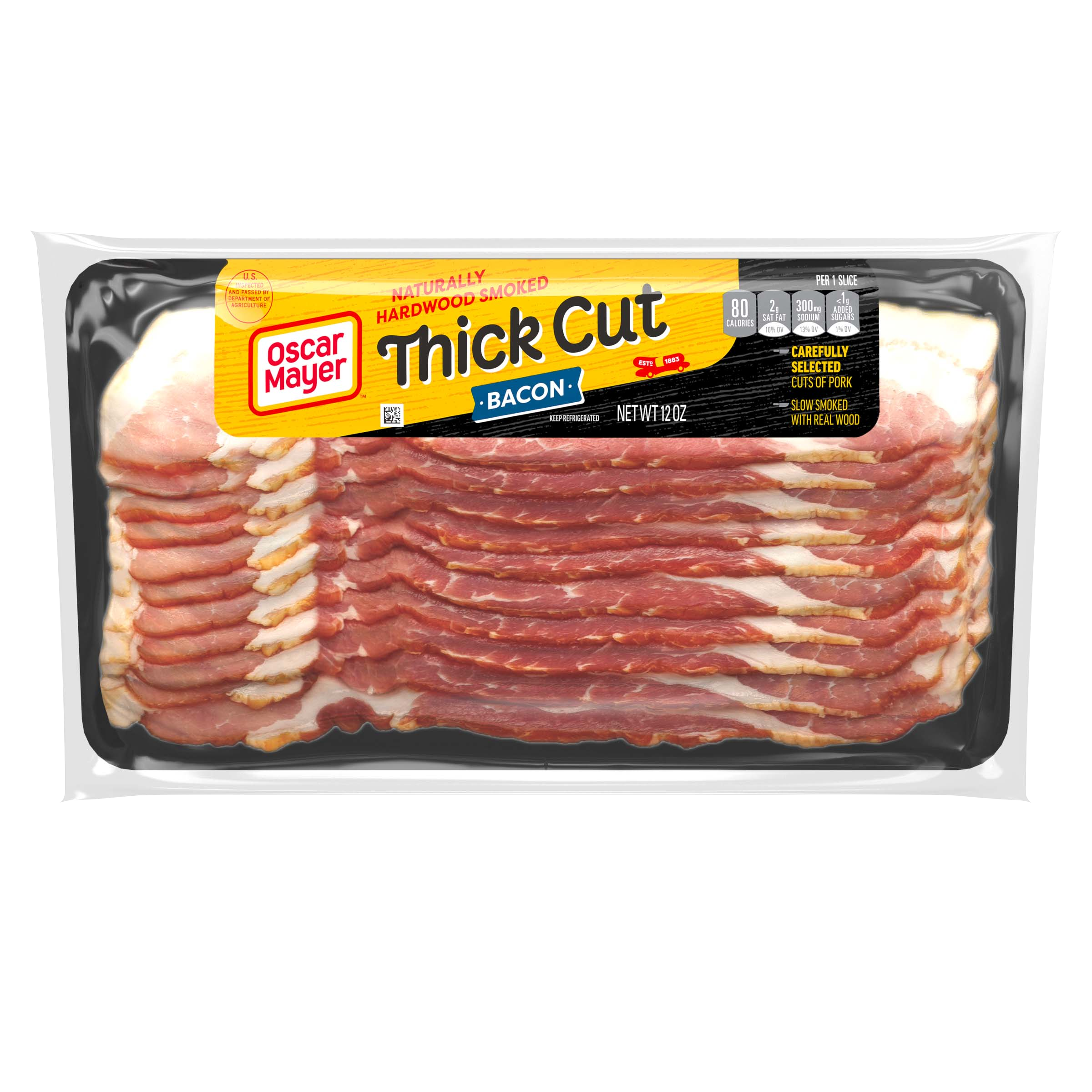Naturally Hardwood Smoked Thick Cut Bacon