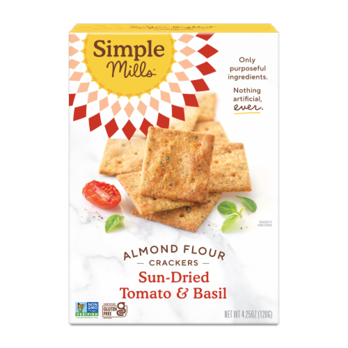 Simple Mills® Almond Flour Crackers Sun-dried Tomato & Basil