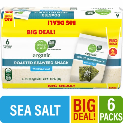Simple Truth Organic® Roasted Seaweed Snack with Sea Salt BIG DEAL!