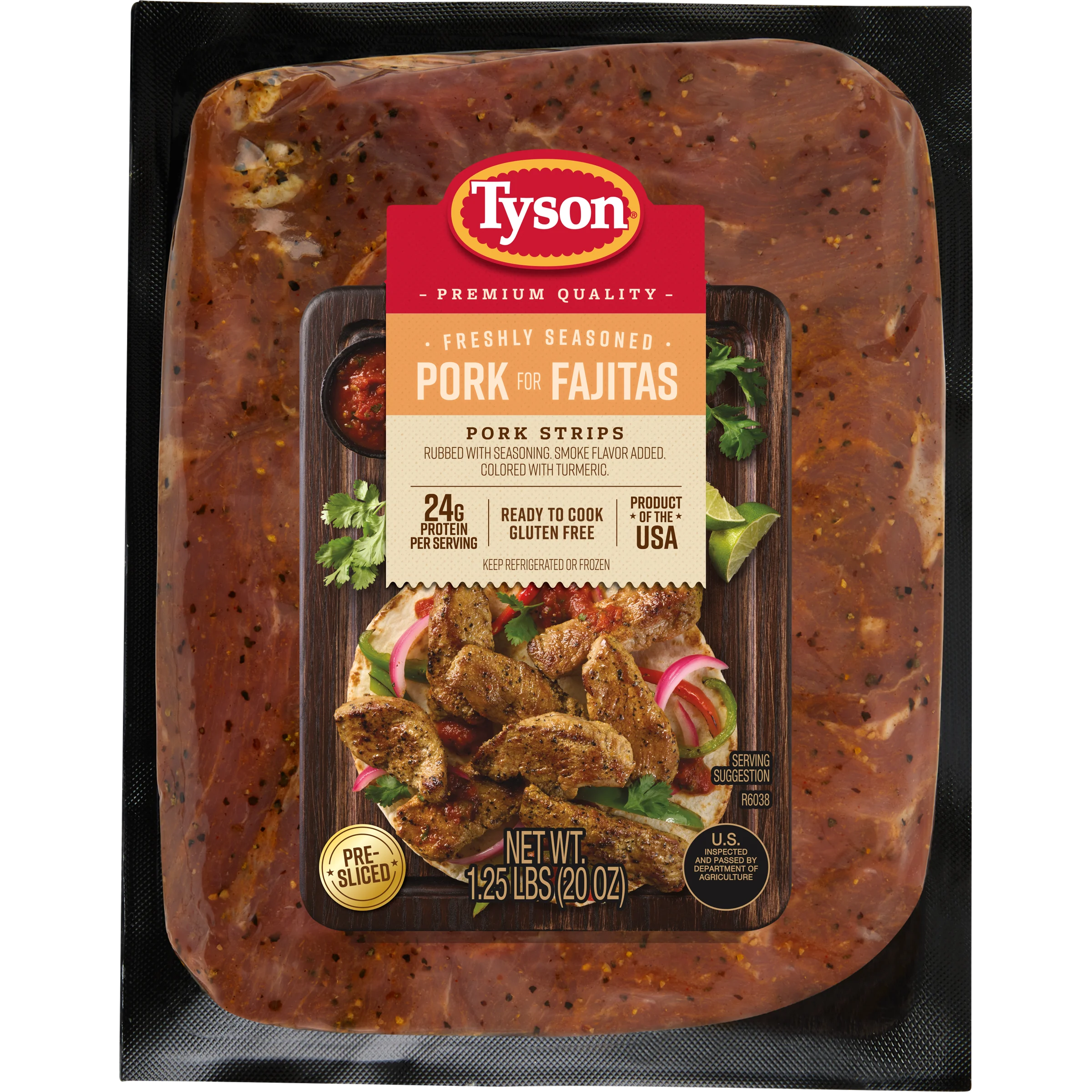 Tyson Seasoned for Fajitas Pork Strips