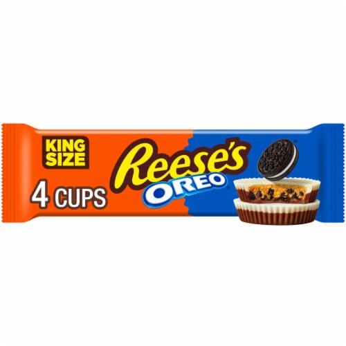 REESE'S OREO® Milk Chocolate and White Creme King Size Peanut Butter Cups Candy Pack