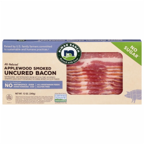 Niman Ranch Applewood Smoked Uncured Bacon 12 oz