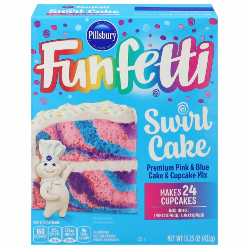 Pillsbury Funfetti® Pink and Blue Swirl Cake Mix