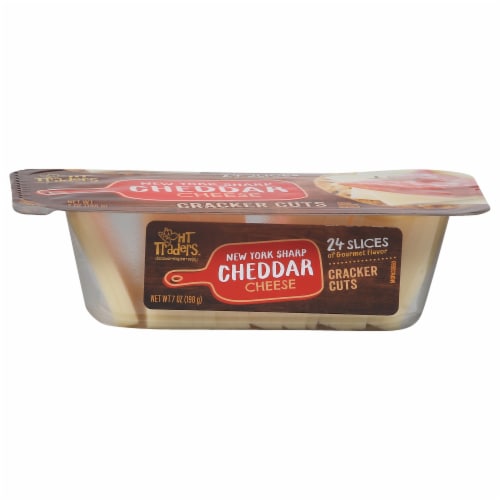 HT Traders™ NY Sharp Cheddar Cracker Cut Sliced Cheese