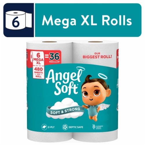Angel Soft® Super Mega Toilet Paper Rolls