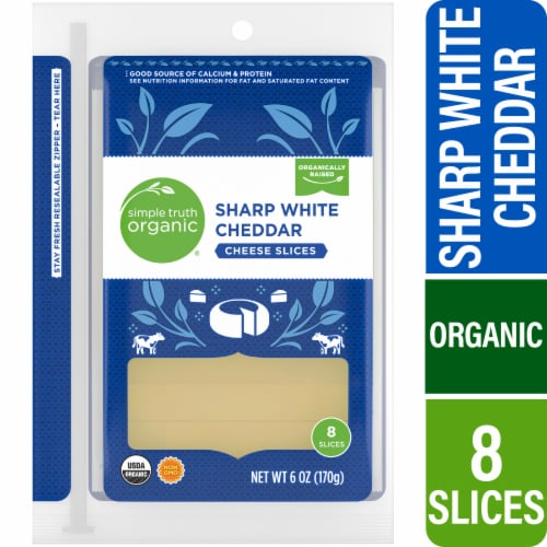 Simple Truth Organic® Sharp White Cheddar Sliced Cheese
