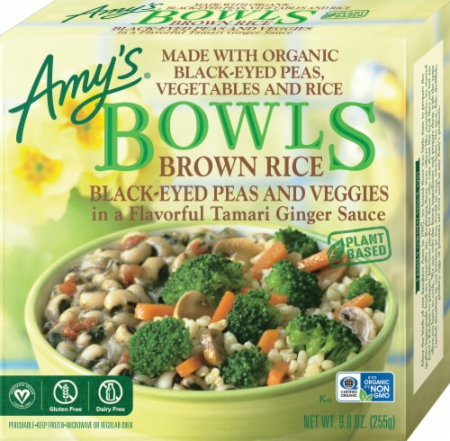 Amy's® Brown Rice Black-Eyed Peas and Veggies Bowl Frozen Meal