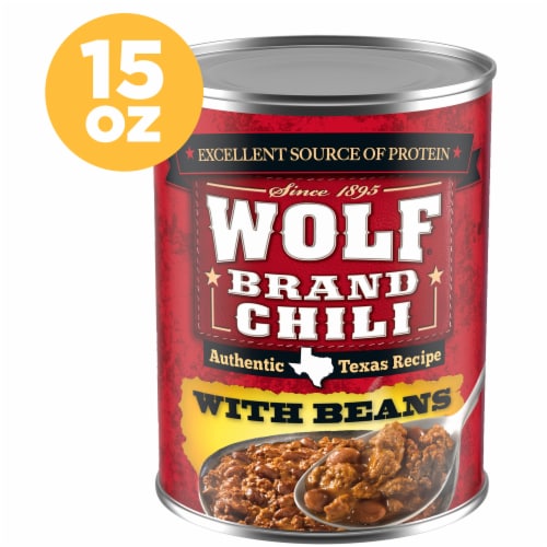 Wolf Brand Chili with Beans, 24g Protein per Serving