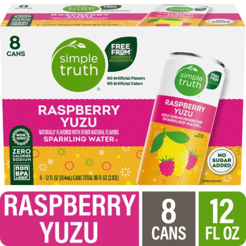 Simple Truth® Raspberry Yuzu Sparkling Seltzer Water Cans