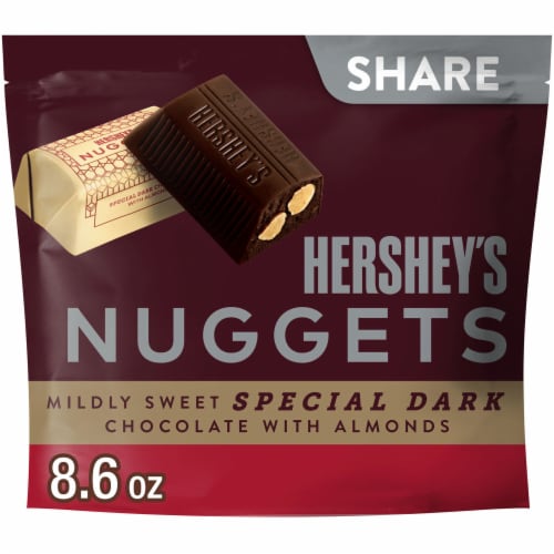 HERSHEY'S NUGGETS SPECIAL DARK Chocolate with Almonds Candy Share Pack