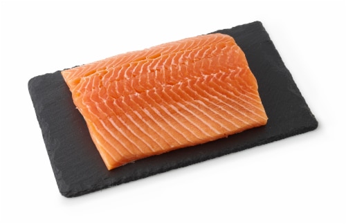 Service Counter Fresh Atlantic Salmon Center Cut Loin Farm Raised (never frozen sustainably sourced)