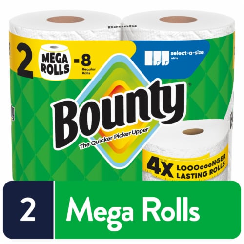Bounty Paper Towels Select-A-Size White
