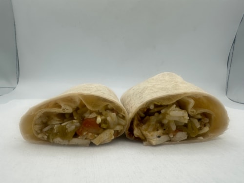 HT Traders Hatch Chili Sauce and Chicken Burrito