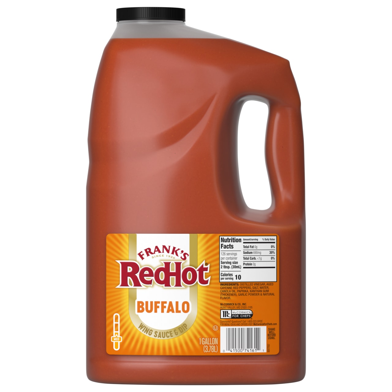 Frank's RedHot Original Buffalo Wings Sauce, 1.0 gal