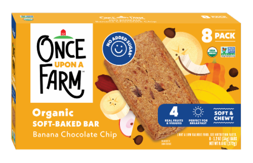 Once Upon a Farm™ Organic Soft Baked Kids' Bar Banana Chocolate Chip Multipack