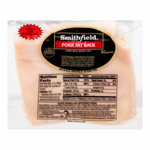 Smithfield® Pork Fat Back