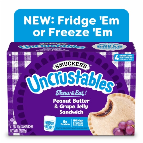 Smucker’s Uncrustables Peanut Butter & Grape Jelly Sandwiches