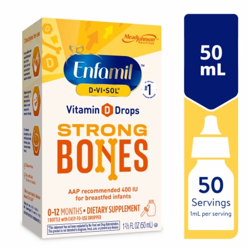 Enfamil D-Vi-Sol Vitamin D Supplement for Infants Dropper Bottle