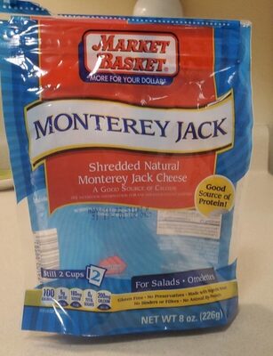 Market Basket Monterey Jack Shredded 8 oz
