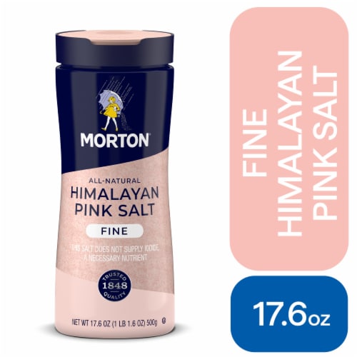Morton All-Natural Fine Himalayan Pink Salt, 17.6 Oz