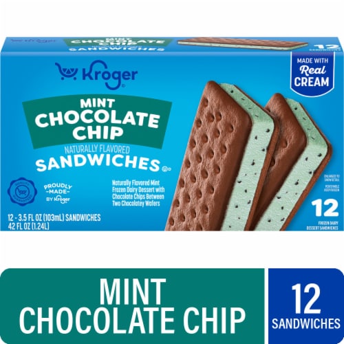 Kroger® Mint Chocolate Chip Ice Cream Sandwiches