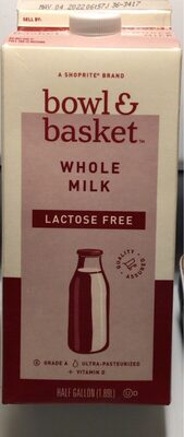 Bowl & Basket Lactose Free WHole Milk