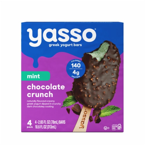 Yasso Frozen Greek Yogurt Mint Chocolate Crunch Bars