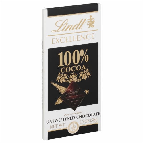 Lindt Excellence 100% Cocoa Unsweetened Chocolate Bar