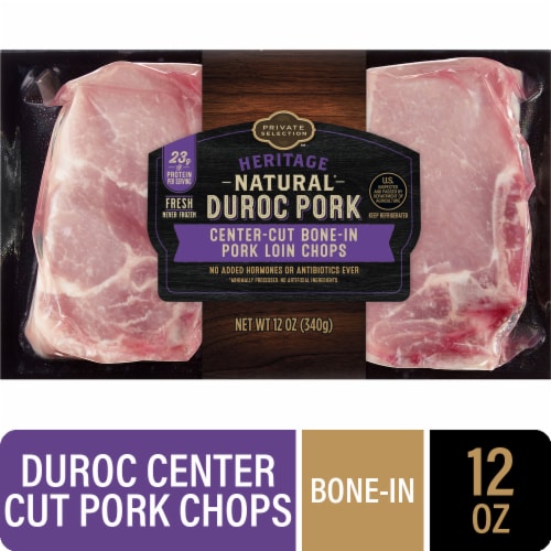 Private Selection® Natural Duroc Center-Cut Pork Loin Chops Bone In