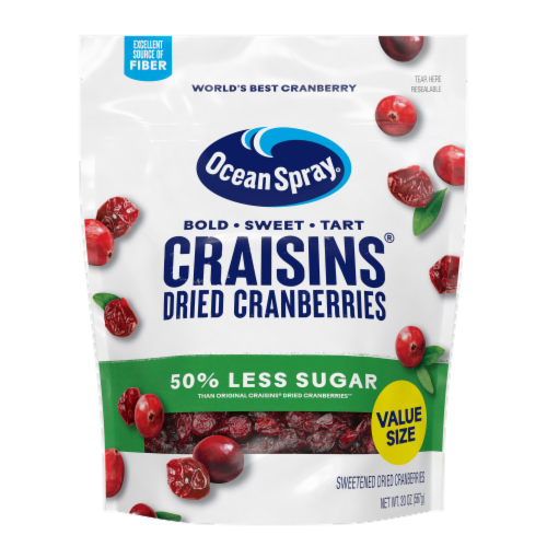Ocean Spray® Craisins® 50% Less Sugar Dried Cranberries - Dried Fruit