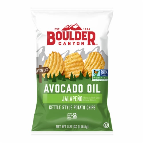 Boulder Canyon Avocado Oil Jalapeno Kettle Style Potato Chips