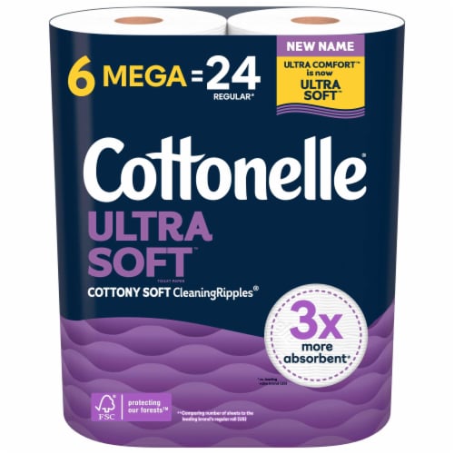 Cottonelle® Ultra Soft™ Toilet Paper 6 Mega Rolls