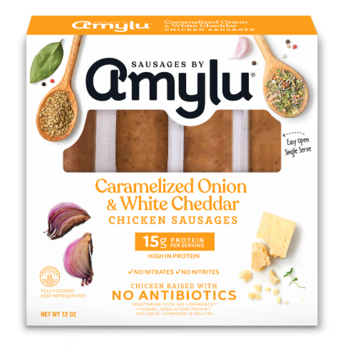 Caramelized Onion & White Cheddar Chicken Sausages