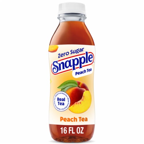 Snapple Zero Sugar Peach Iced Tea Bottle