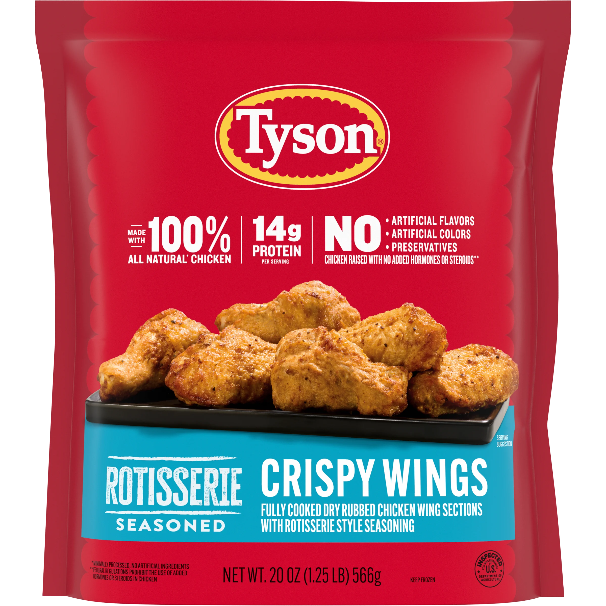 Tyson Rotisserie Seasoned Crispy Wings