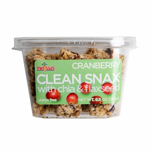 Mellissa's Cranberry Clean Snax with Chia & Flaxseed (Approximate Delivery 3-6 Days)