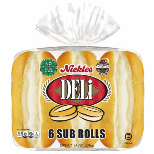 Nickles Deli Center Split Steak Rolls