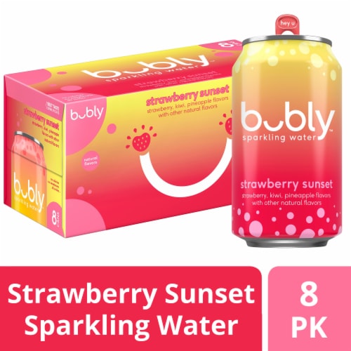 Bubly™ Strawberry Sunset Flavored Sparkling Water Cans