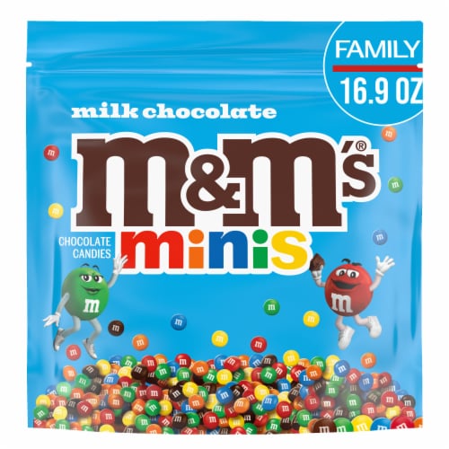 M&M'S Minis Milk Chocolate Assortment Family Size Bulk Chocolate Candy Bag