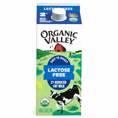 Organic Valley® Lactose Free 2% Reduced Fat Milk Half Gallon