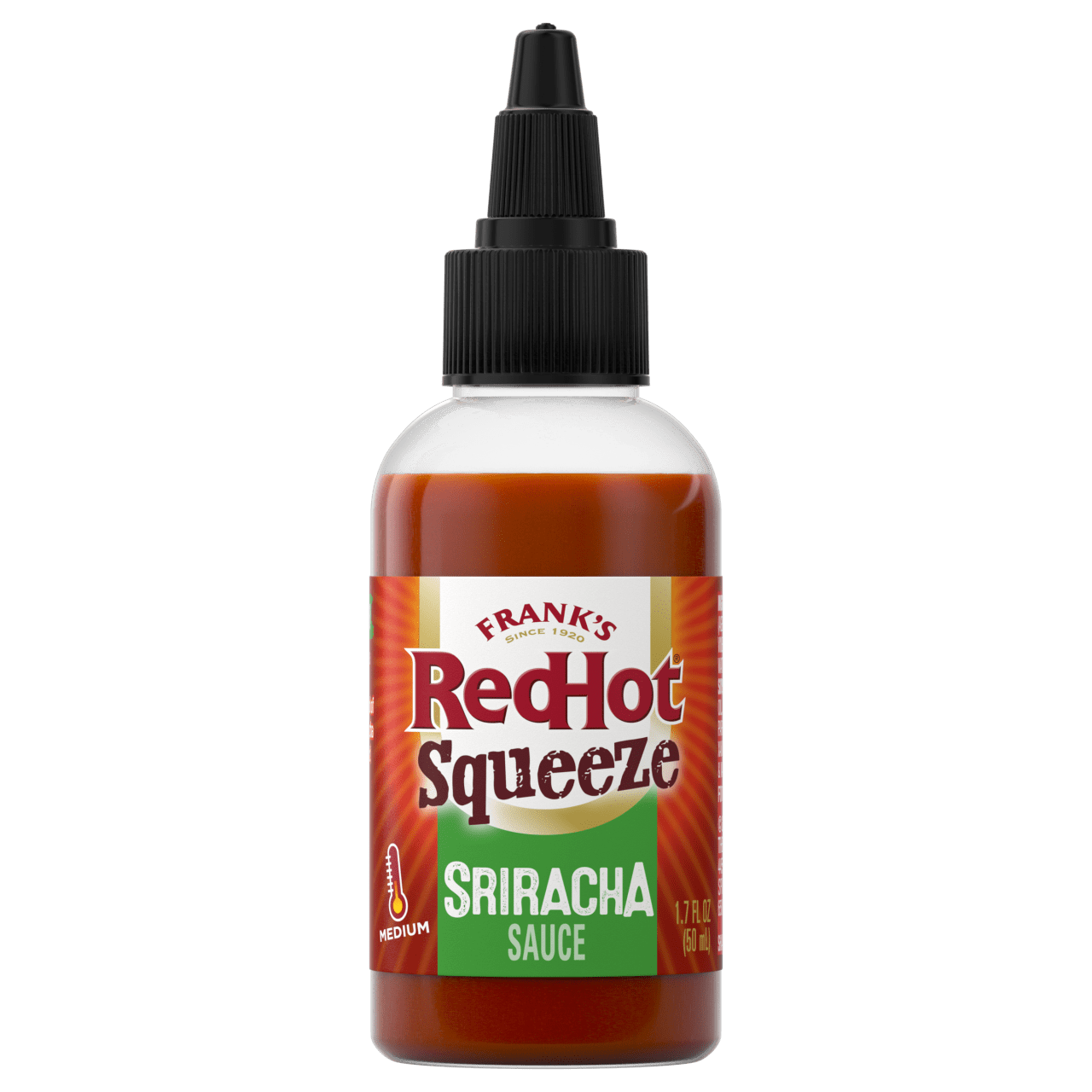 Frank's RedHot Sriracha Mini Squeeze Hot Sauce, 1.7 fl oz