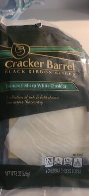 Cracker Barrel Black Rib SL Vermont Sharp White Ch