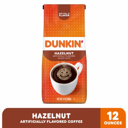 Dunkin’ Hazelnut Artificially Flavored Ground Coffee