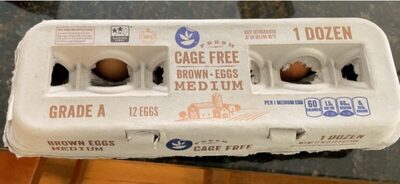 Stop And Shop Cage Free Medium Grade A Brown Eggs