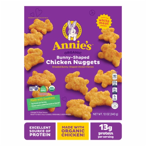 Annie's Organic Bunny-Shaped Chicken Nuggets, Frozen, 12 oz