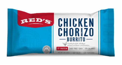 Red’s Chicken Chorizo Frozen Breakfast Burrito