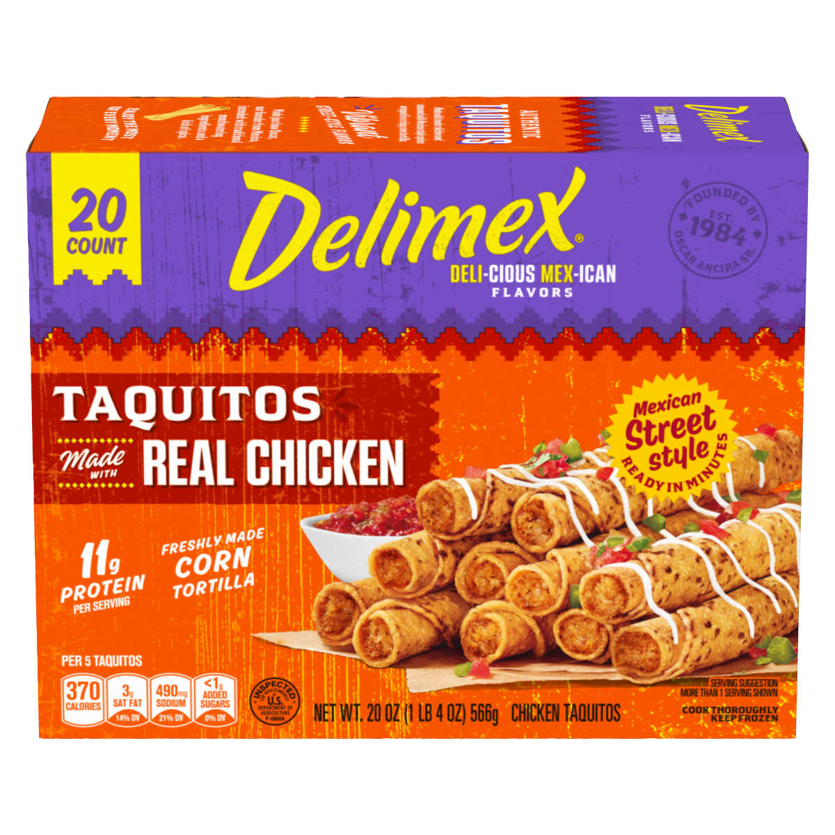 Chicken Corn Taquitos Frozen Snacks