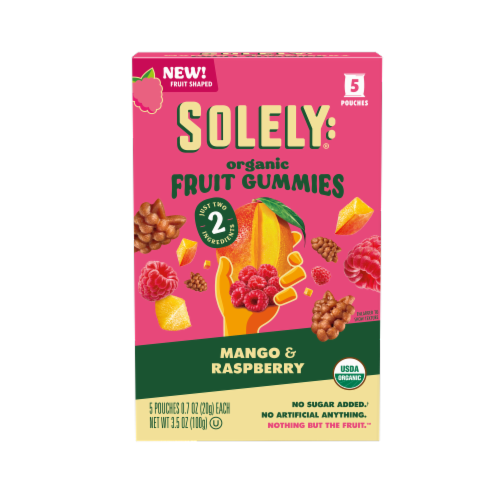 Solely® Organic Mango & Raspberry Fruit Gummies