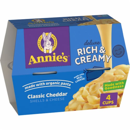 Annie's Classic Cheddar Deluxe Rich and Creamy Mac and Cheese Cups