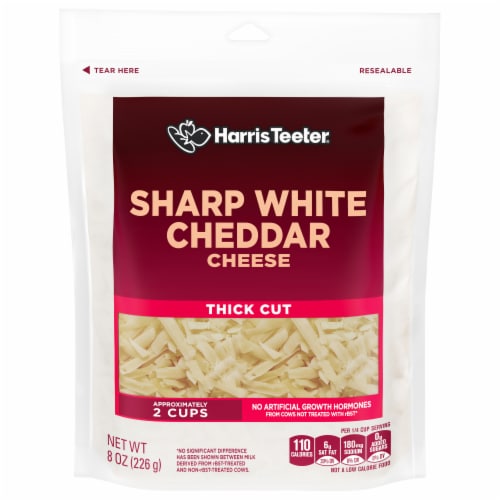 Harris Teeter Thick Cut Sharp White Cheddar Shredded Cheese